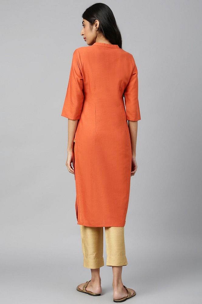 Orange kurti - New India Fashion